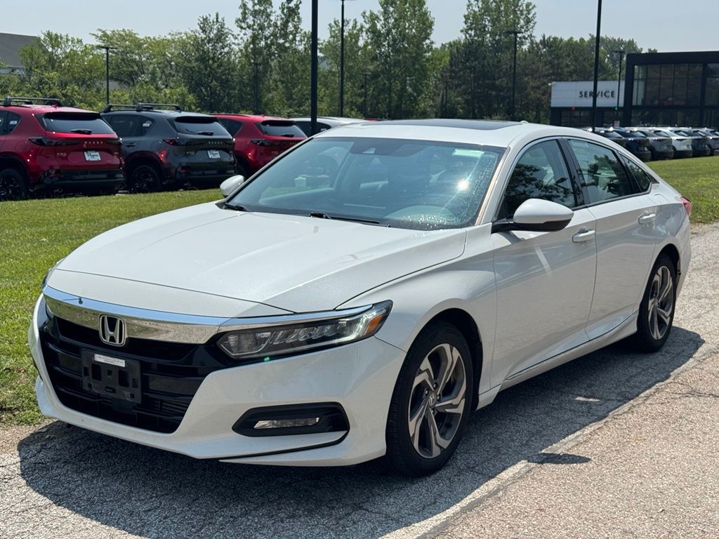 Platinum White Pearl 2018 Honda Accord Sedan Front-Wheel Drive Automatic
