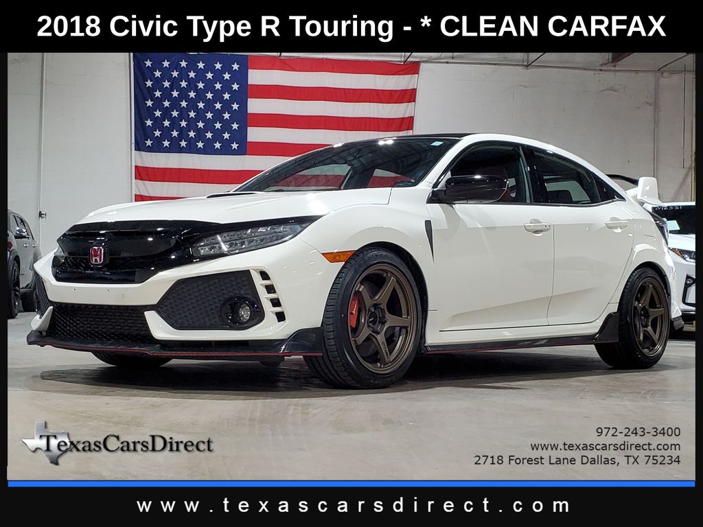 Championship White 2018 Honda Civic Type R Touring FWD Hatchback Front-Wheel Drive 6-Speed Manual