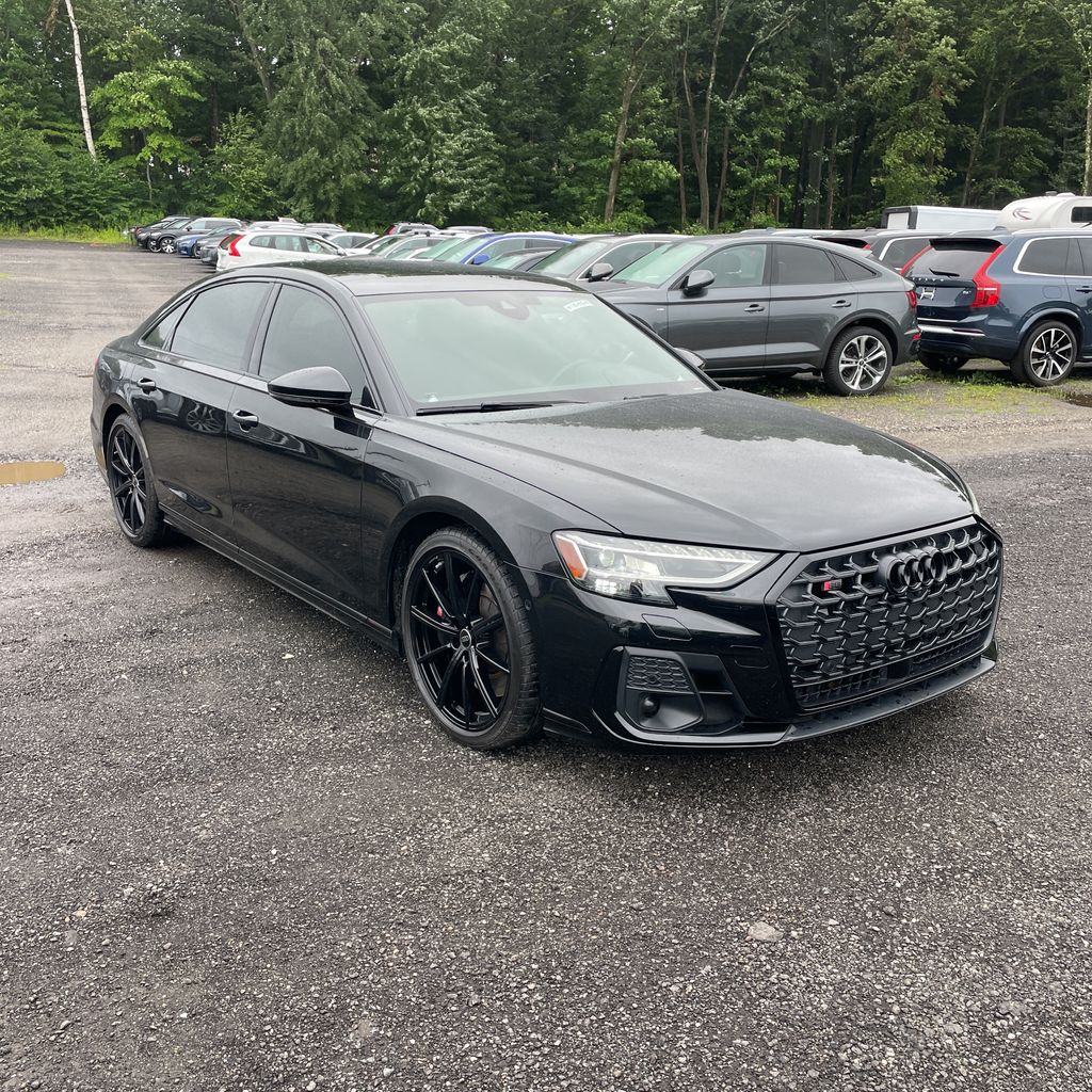 Mythos Black Metallic 2024 Audi S8 Sedan All-Wheel Drive 8-Speed Automatic