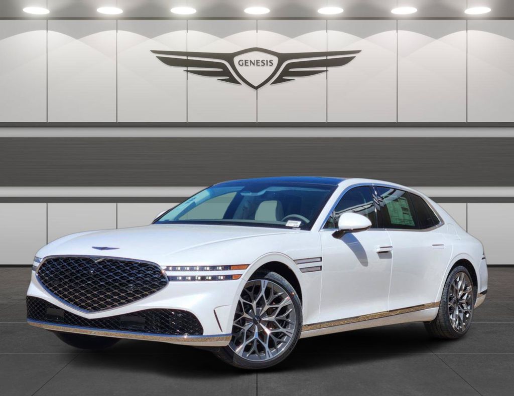 Uyuni White 2026 Genesis G90 Sedan All-Wheel Drive 8-Speed Automatic