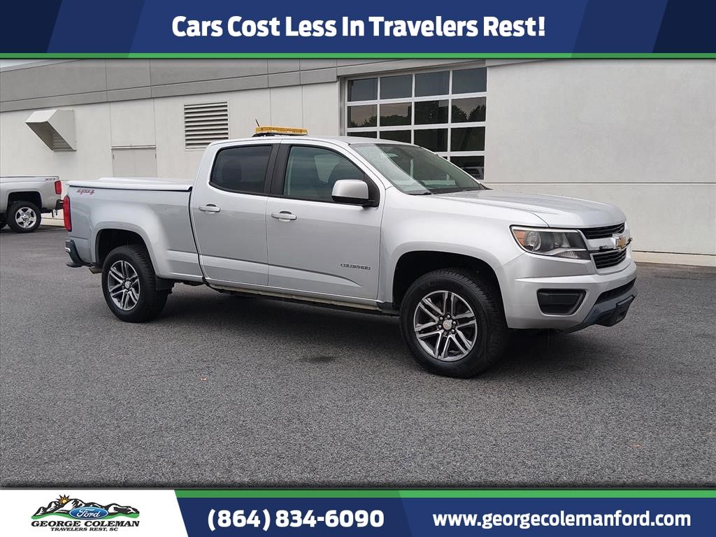 Silver Ice Metallic 2019 Chevrolet Colorado Pickup Truck Four-Wheel Drive 8-Speed Automatic