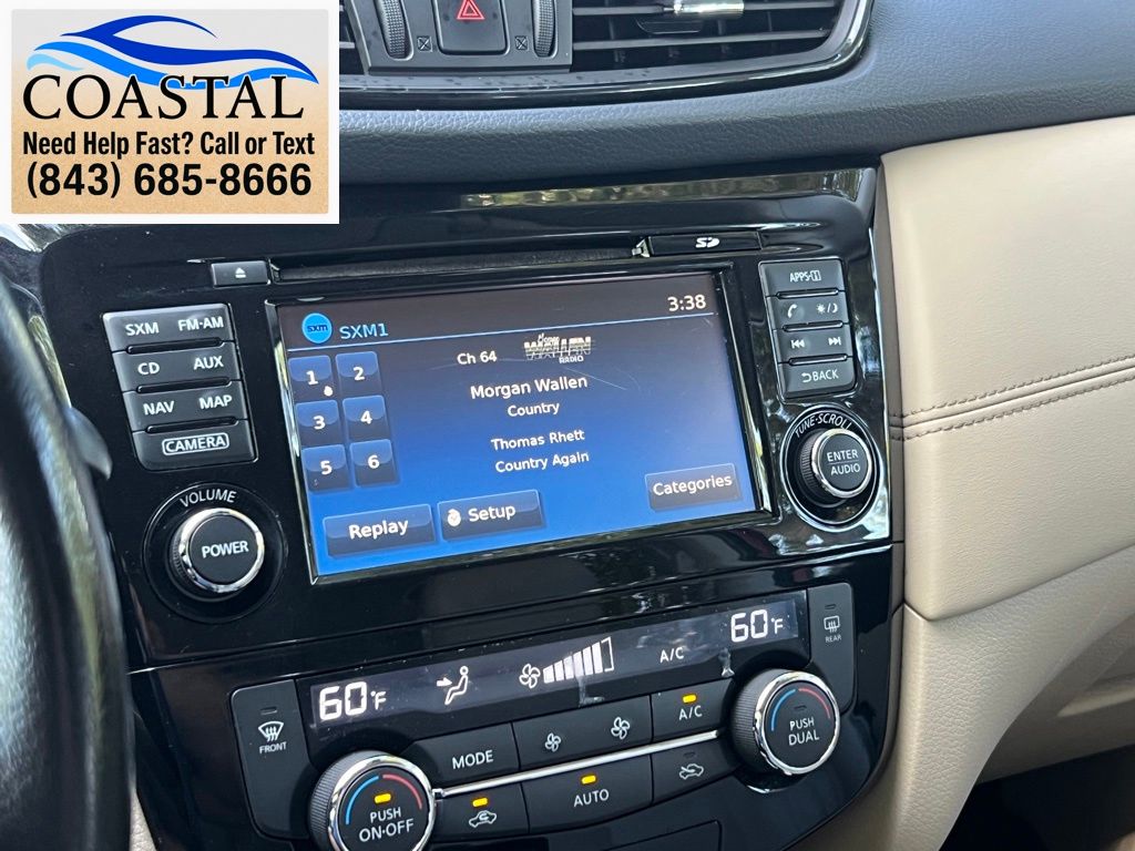 2017 Nissan Rogue SL Red at Coastal Chevrolet Cadillac