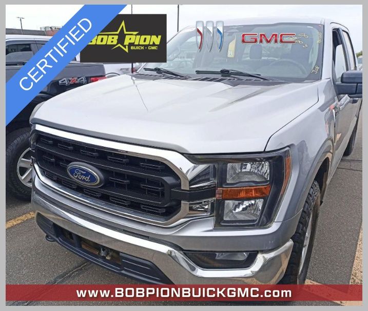 Iconic Silver Metallic 2023 Ford F-150 Pickup Truck Four-Wheel Drive Automatic