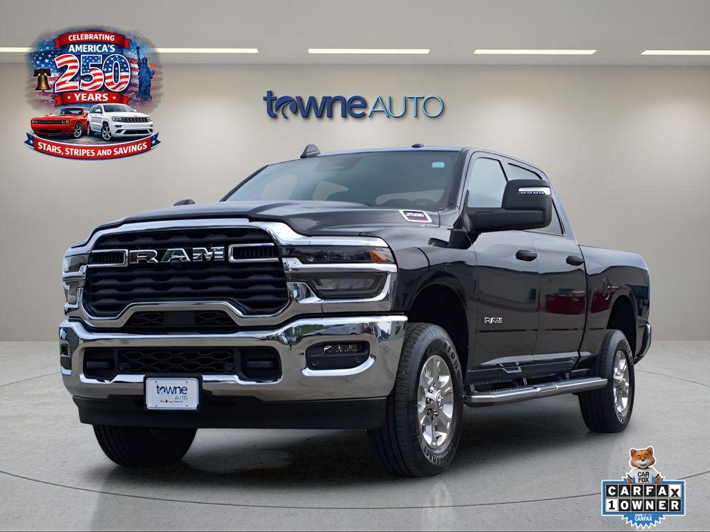Diamond Black Crystal Pearlcoat 2026 RAM 2500 Pickup Truck Four-Wheel Drive 8-Speed Automatic