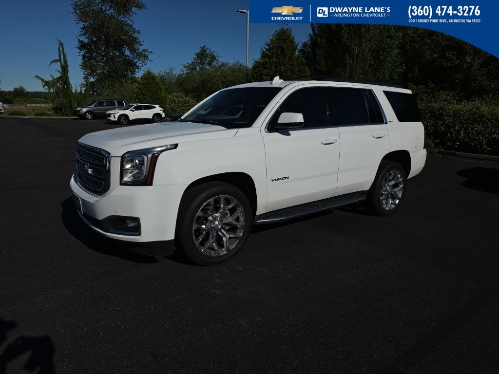 Summit White 2018 GMC Yukon SLT 4WD SUV / Crossover Four-Wheel Drive 6-Speed Automatic Overdrive