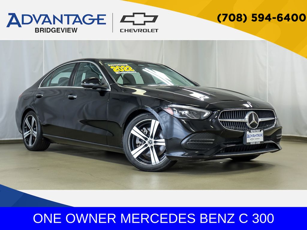 Black 2022 Mercedes-Benz C-Class Sedan All-Wheel Drive 9-Speed Automatic