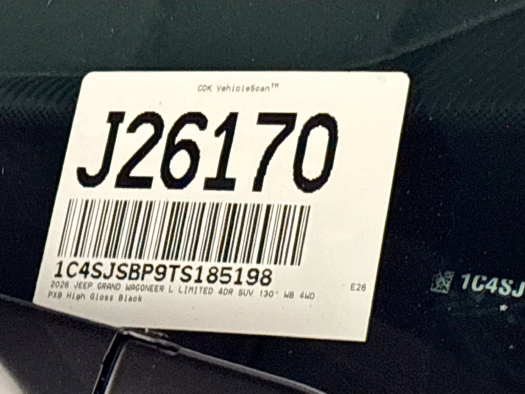 2026 Jeep Grand Wagoneer L Limited Altitude