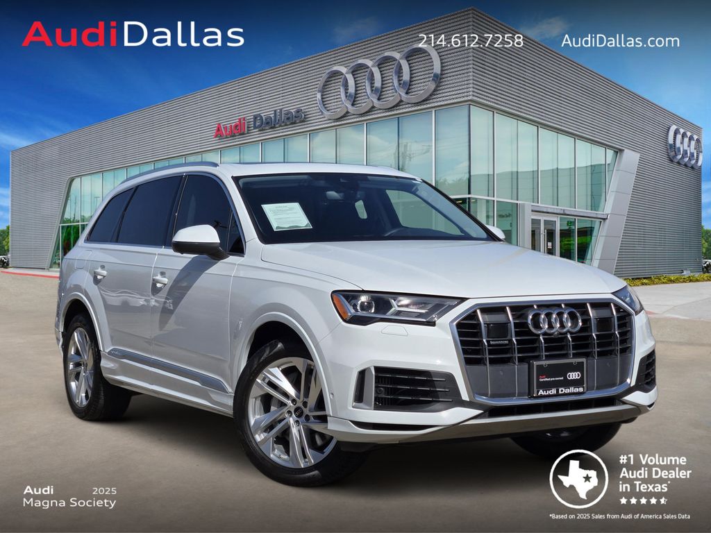 Glacier White Metallic 2023 Audi Q7 SUV / Crossover All-Wheel Drive 8-Speed Automatic