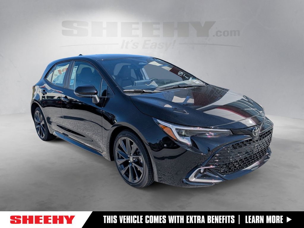 Midnight Black Metallic 2026 Toyota Corolla Hatchback Hatchback Front-Wheel Drive Continuously Variable Transmission