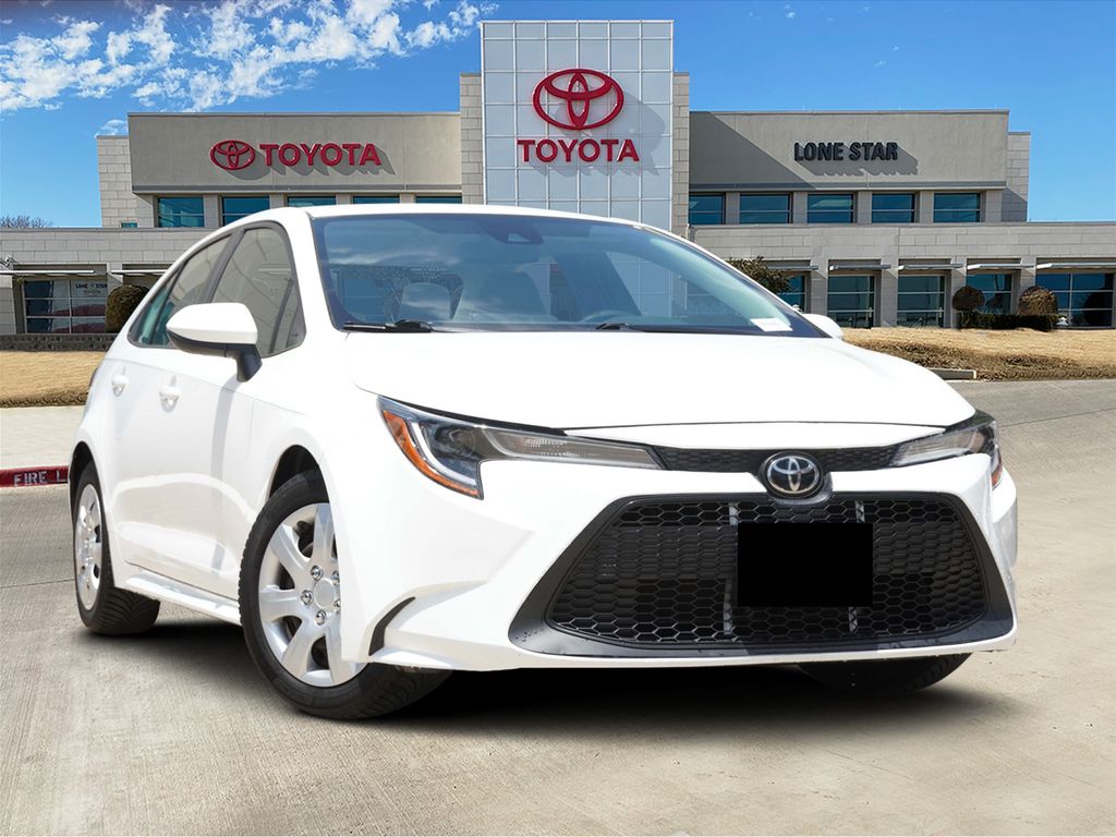 Super White 2021 Toyota Corolla Sedan Front-Wheel Drive Continuously Variable Transmission
