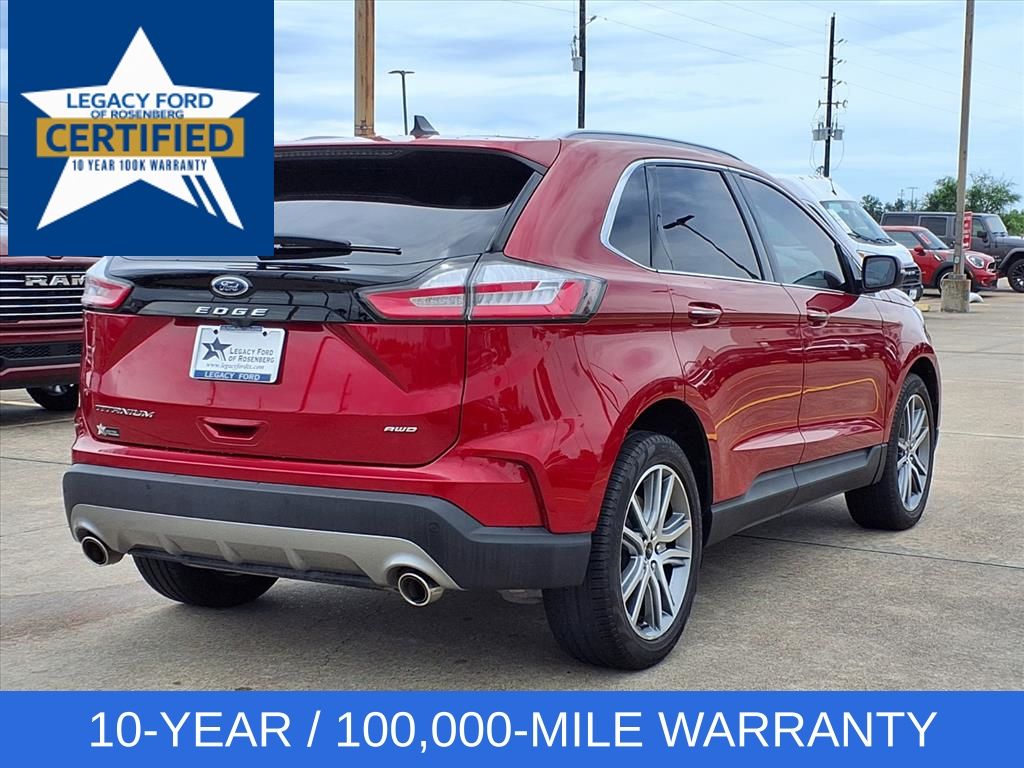 2023 Ford Edge Titanium Red at Cook Ford