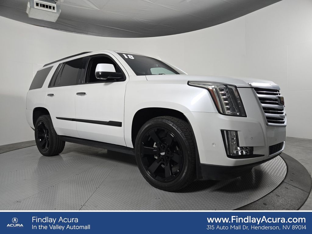 Crystal White Tricoat 2018 Cadillac Escalade SUV / Crossover Four-Wheel Drive 