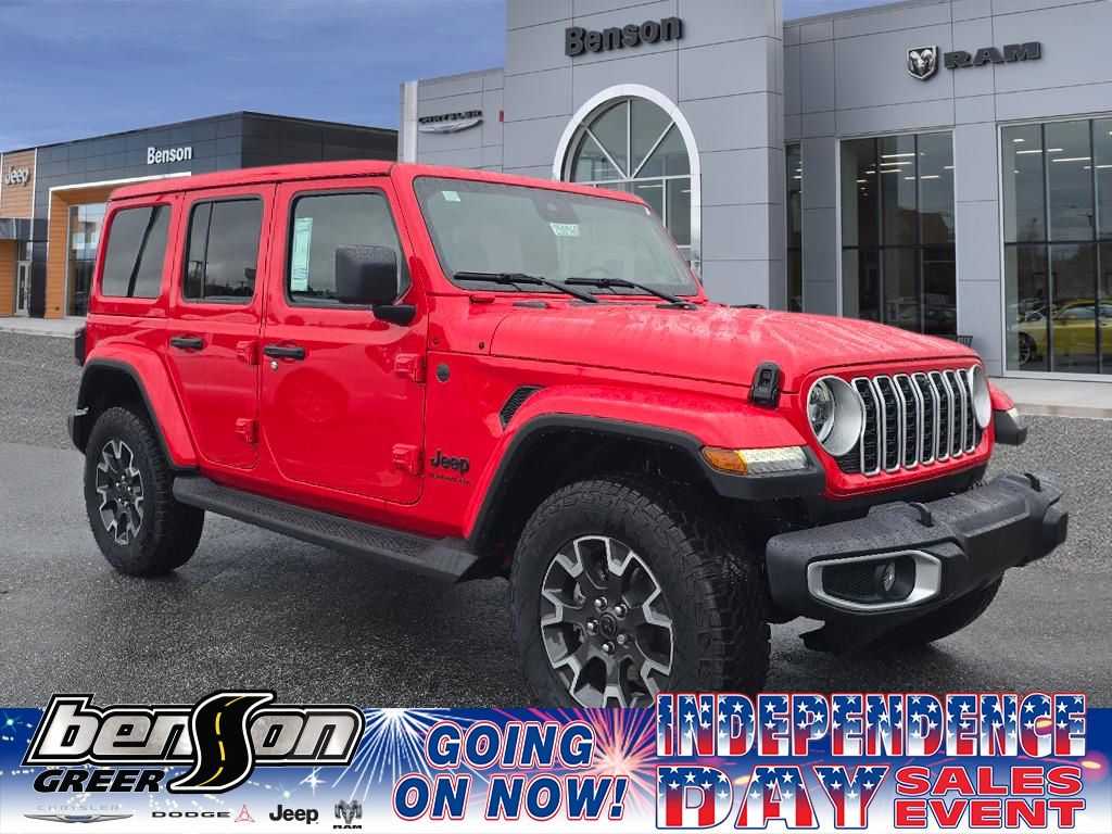 Firecracker Red Clearcoat 2025 Jeep Wrangler SUV / Crossover Four-Wheel Drive 8-Speed Automatic