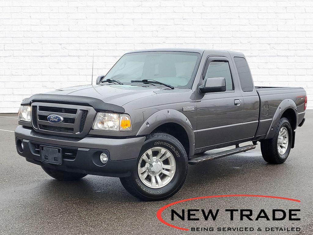 Dark Shadow Gray Metallic 2011 Ford Ranger Sport SuperCab 4-Door 4WD Pickup Truck Four-Wheel Drive 5-Speed Automatic