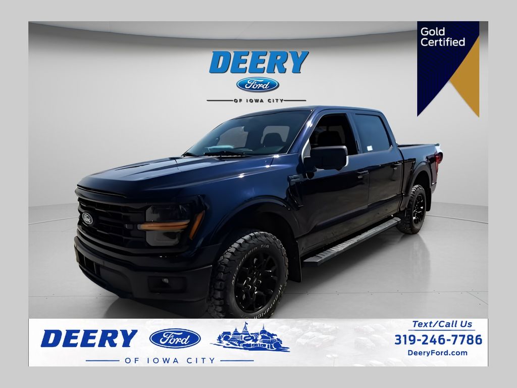 Antimatter Blue Metallic 2024 Ford F-150 Pickup Truck Four-Wheel Drive Automatic