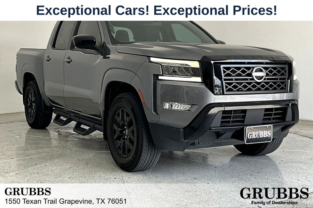 Gray (Gun Metallic) 2023 Nissan Frontier SV Crew Cab RWD Pickup Truck 4X2 9-Speed Automatic