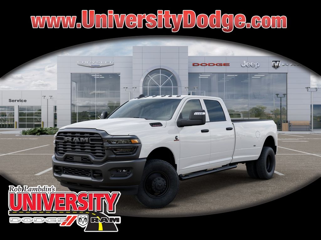 Bright White Clearcoat 2026 RAM 3500 Tradesman Crew Cab LB DRW 4WD Pickup Truck Four-Wheel Drive 8-Speed Automatic