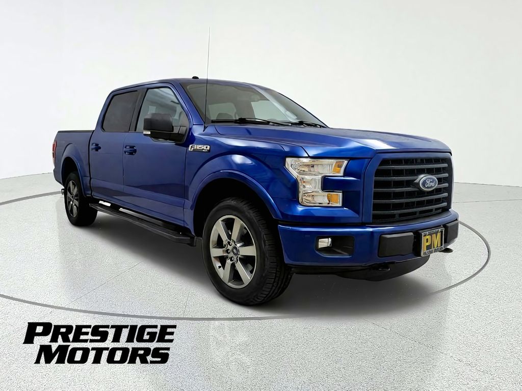 Lightning Blue 2017 Ford F-150 Pickup Truck Four-Wheel Drive 6-Speed Automatic