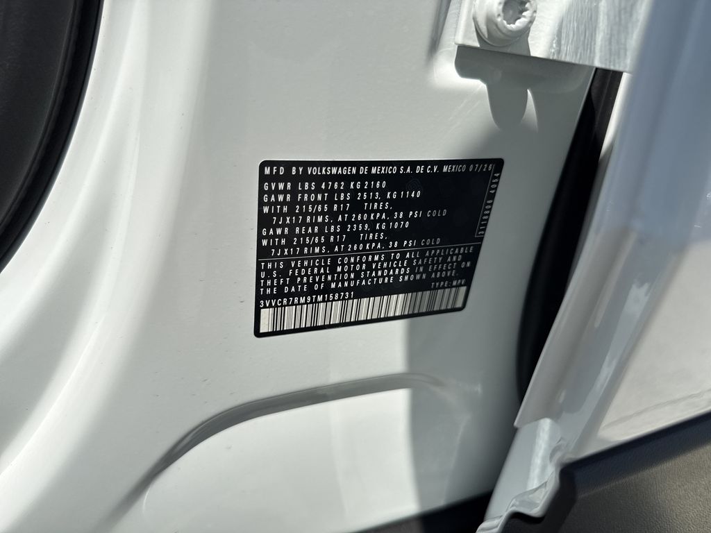 2026 Volkswagen Tiguan 2.0T S White at DeMontrond Auto Country