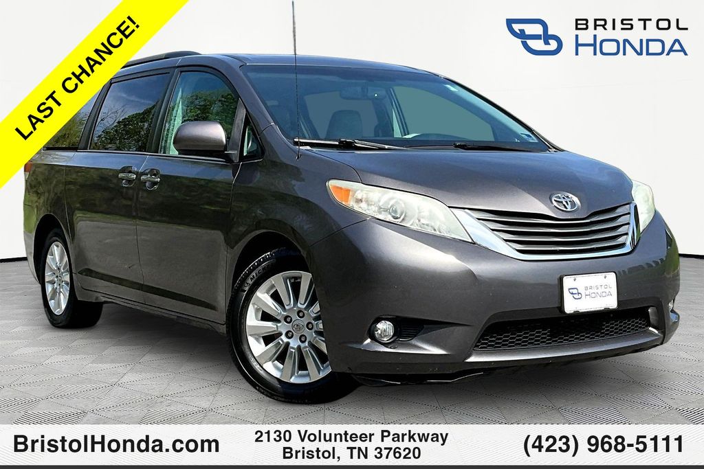Predawn Gray Mica 2013 Toyota Sienna Limited 7-Passenger Minivan Front-Wheel Drive 6-Speed Automatic Overdrive
