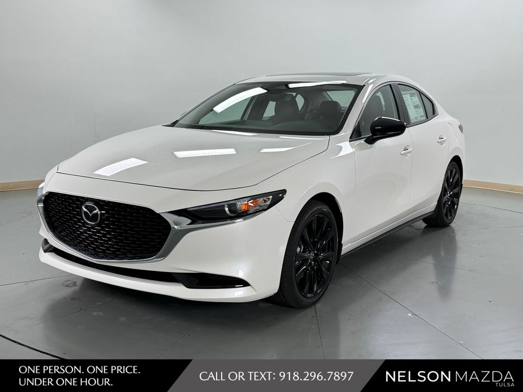 Snowflake White Pearl Mica 2026 Mazda MAZDA3 Sedan All-Wheel Drive 6-Speed Automatic