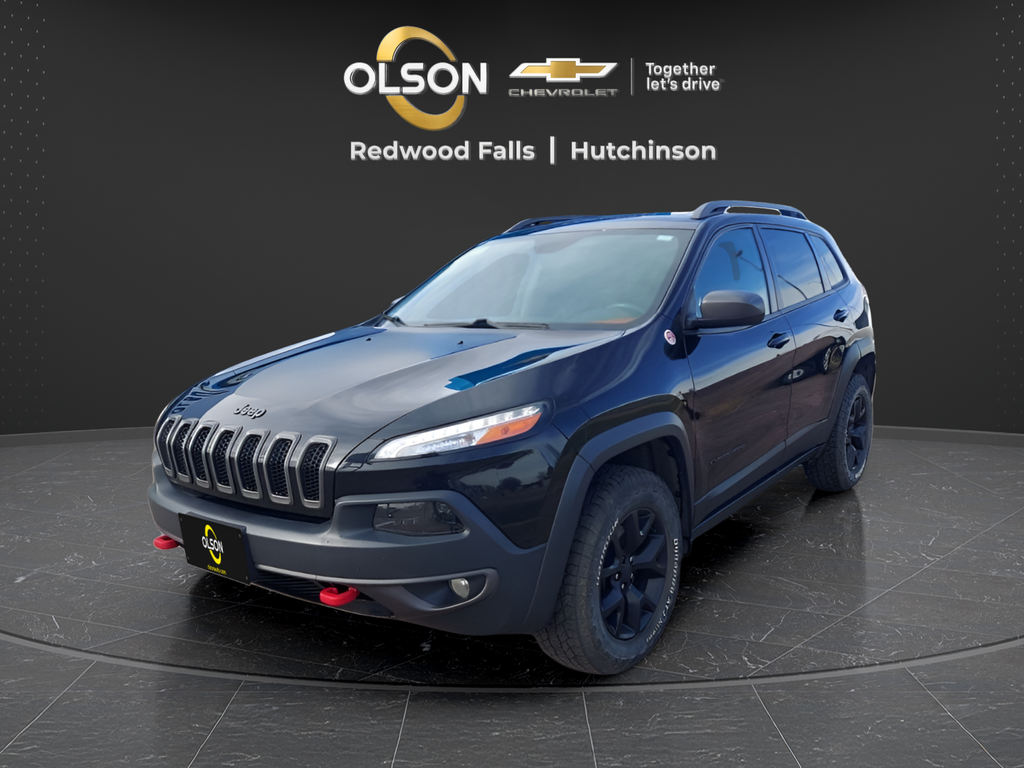 Diamond Black Crystal Pearlcoat 2017 Jeep Cherokee Trailhawk 4WD SUV / Crossover Four-Wheel Drive 9-Speed Automatic