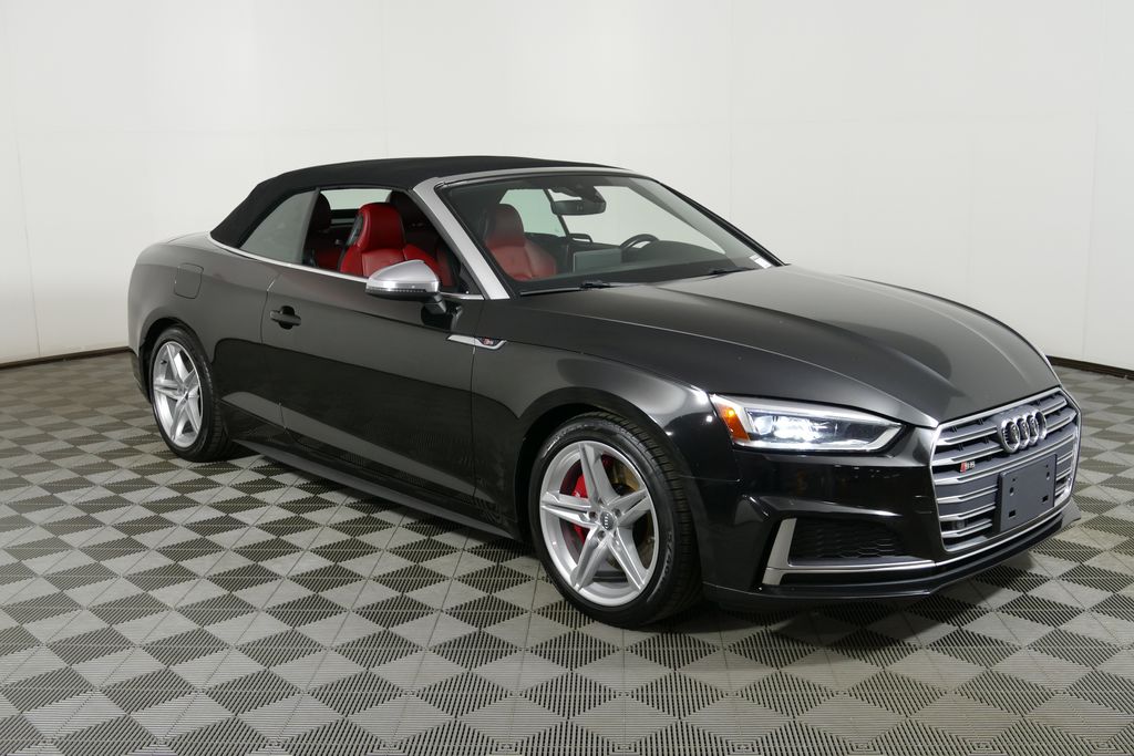 Navarra Blue Metallic/Black Roof 2019 Audi S5 Convertible All-Wheel Drive 8-Speed Automatic