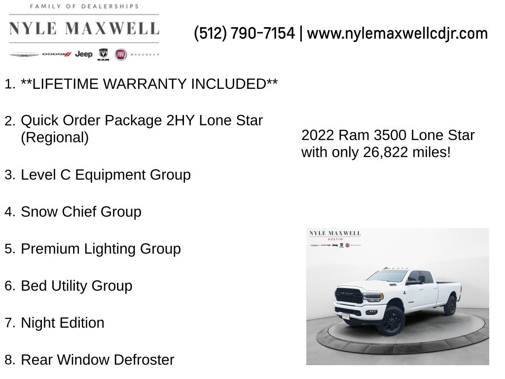 Used Car 2022 Ram 3500  Lone Star Silver For Sale Under $60,000 In Austin, Texas
