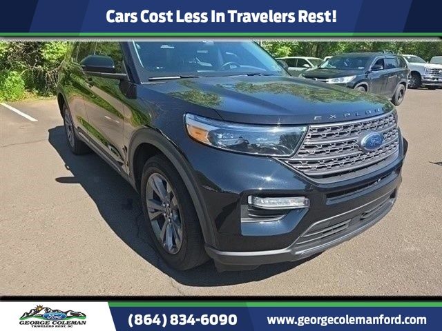 Agate Black Metallic 2022 Ford Explorer XLT AWD SUV / Crossover All-Wheel Drive Automatic