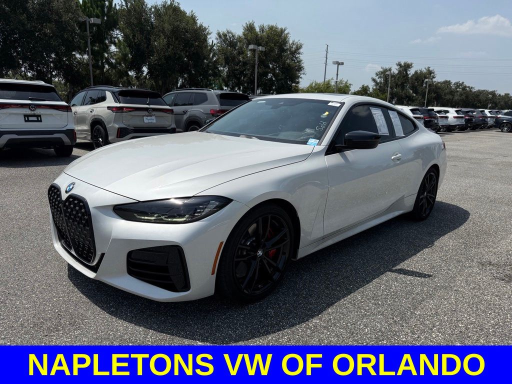 Mineral White Metallic 2022 BMW 4 Series Coupe Rear-Wheel Drive 8-Speed Automatic