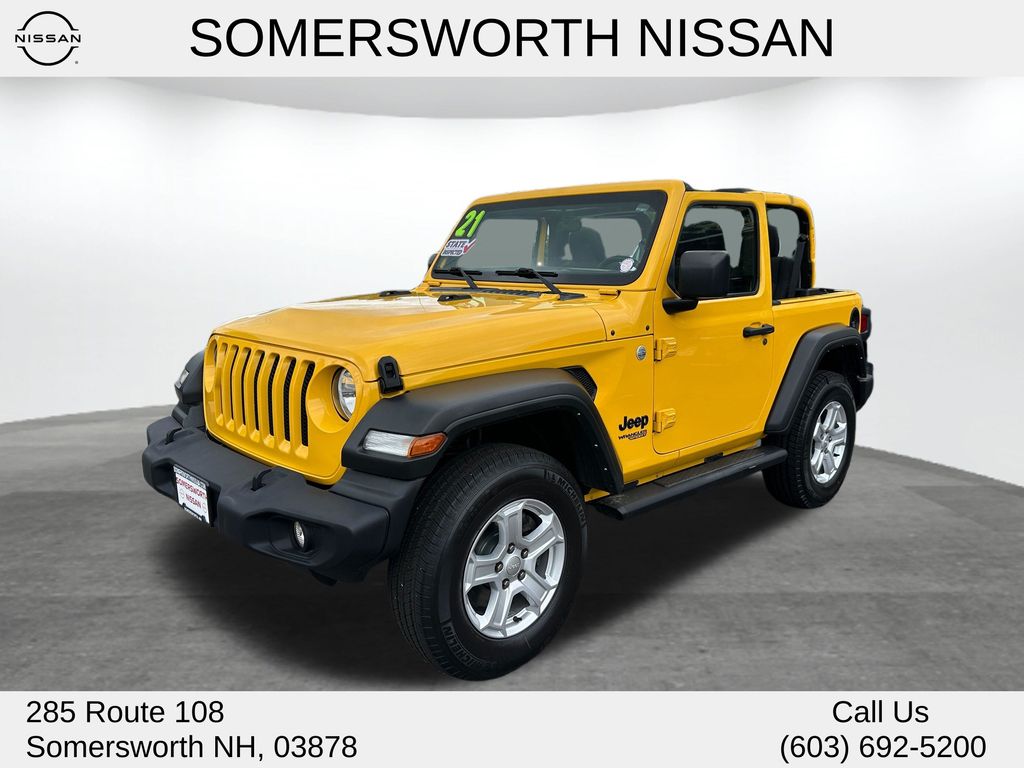Baja Yellow Clearcoat 2021 Jeep Wrangler SUV / Crossover Four-Wheel Drive 6-Speed Manual