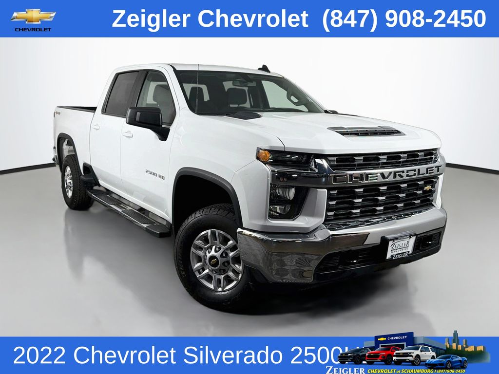 Summit White 2022 Chevrolet Silverado 2500HD Pickup Truck Four-Wheel Drive Automatic