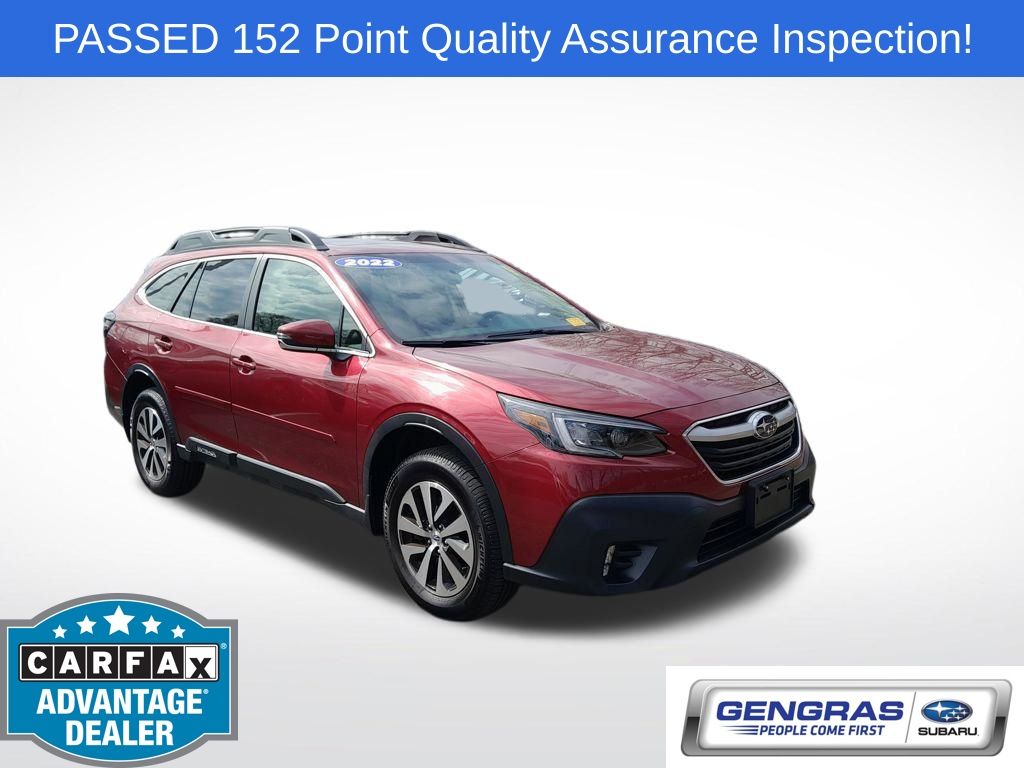 Crimson Red Pearl 2022 Subaru Outback Premium AWD SUV / Crossover All-Wheel Drive Continuously Variable Transmission