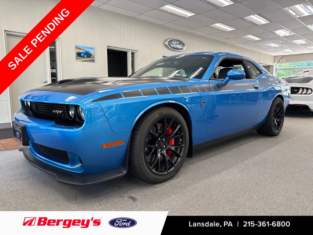 B5 Blue Pearlcoat 2016 Dodge Challenger Coupe Rear-Wheel Drive 8-Speed Automatic