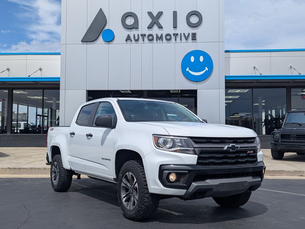 Summit White 2021 Chevrolet Colorado Pickup Truck Four-Wheel Drive 8-Speed Automatic