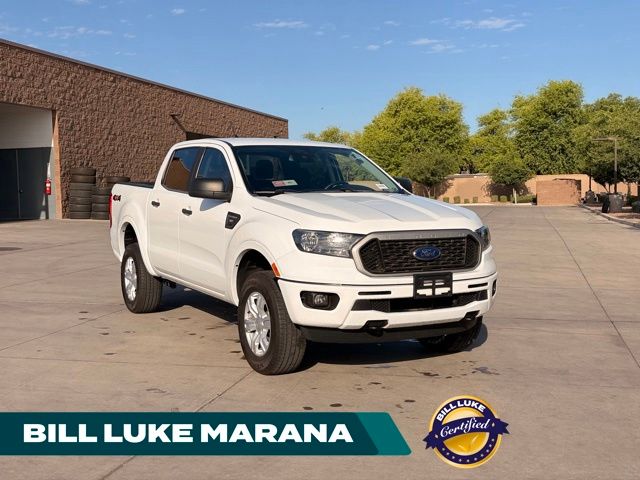 Oxford White 2022 Ford Ranger XLT SuperCrew 4WD Pickup Truck Four-Wheel Drive Automatic