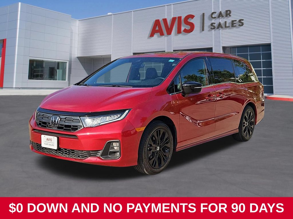 Red 2025 Honda Odyssey Minivan Front-Wheel Drive Automatic