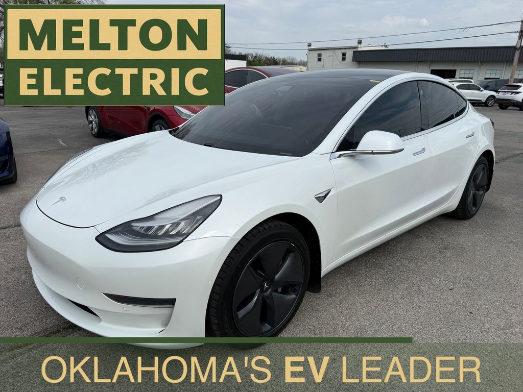 Pearl White Multi-Coat 2020 Tesla Model 3 Standard Range AWD Sedan All-Wheel Drive 1-Speed Automatic