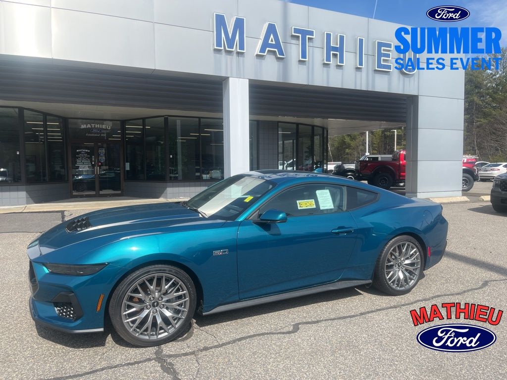 Adriatic Blue Metallic 2026 Ford Mustang Coupe Rear-Wheel Drive 6-Speed Manual