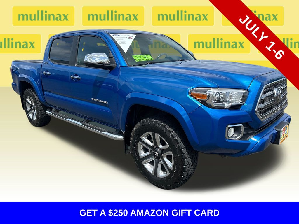 Blazing Blue Pearl 2017 Toyota Tacoma Pickup Truck Four-Wheel Drive 6-Speed Automatic