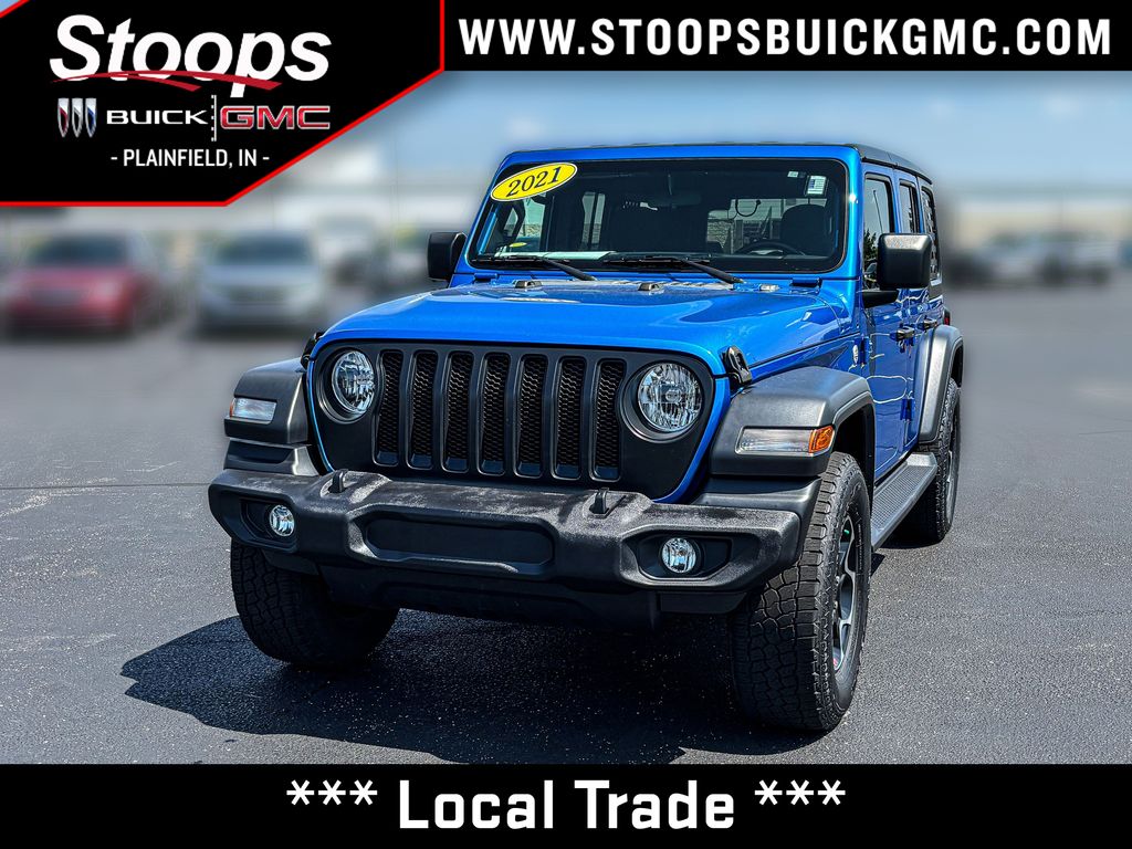 Hydro Blue Pearl Coat 2021 Jeep Wrangler SUV / Crossover Four-Wheel Drive 8-Speed Automatic