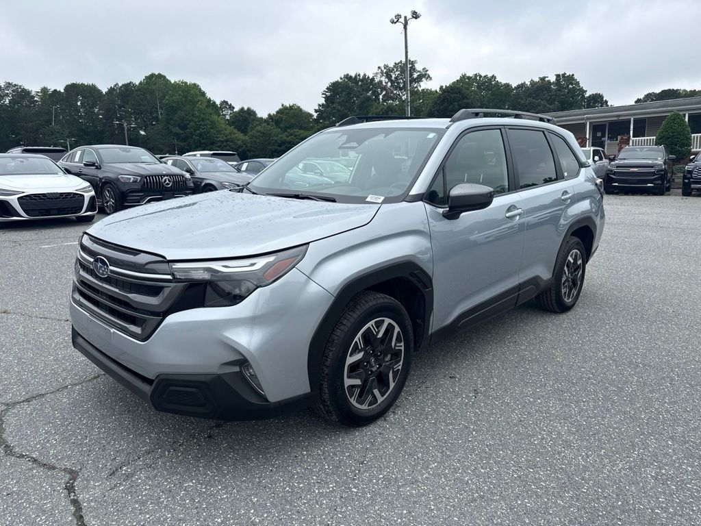 Ice Silver Metallic 2025 Subaru Forester SUV / Crossover All-Wheel Drive Continuously Variable Transmission