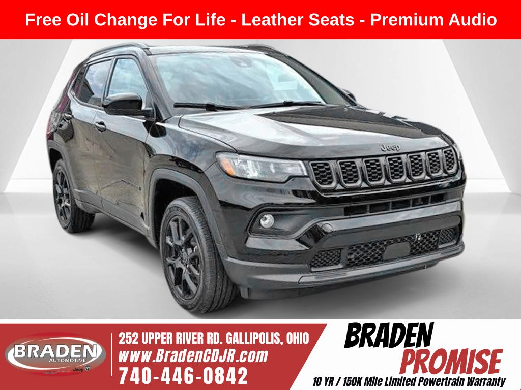 Diamond Black Crystal Pearlcoat 2026 Jeep Compass SUV / Crossover Four-Wheel Drive 8-Speed Automatic