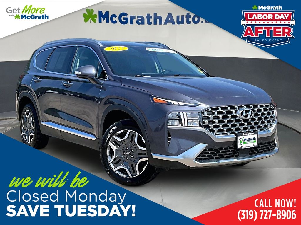 Lagoon Blue 2022 Hyundai Santa Fe Hybrid SUV / Crossover All-Wheel Drive 6-Speed Automatic