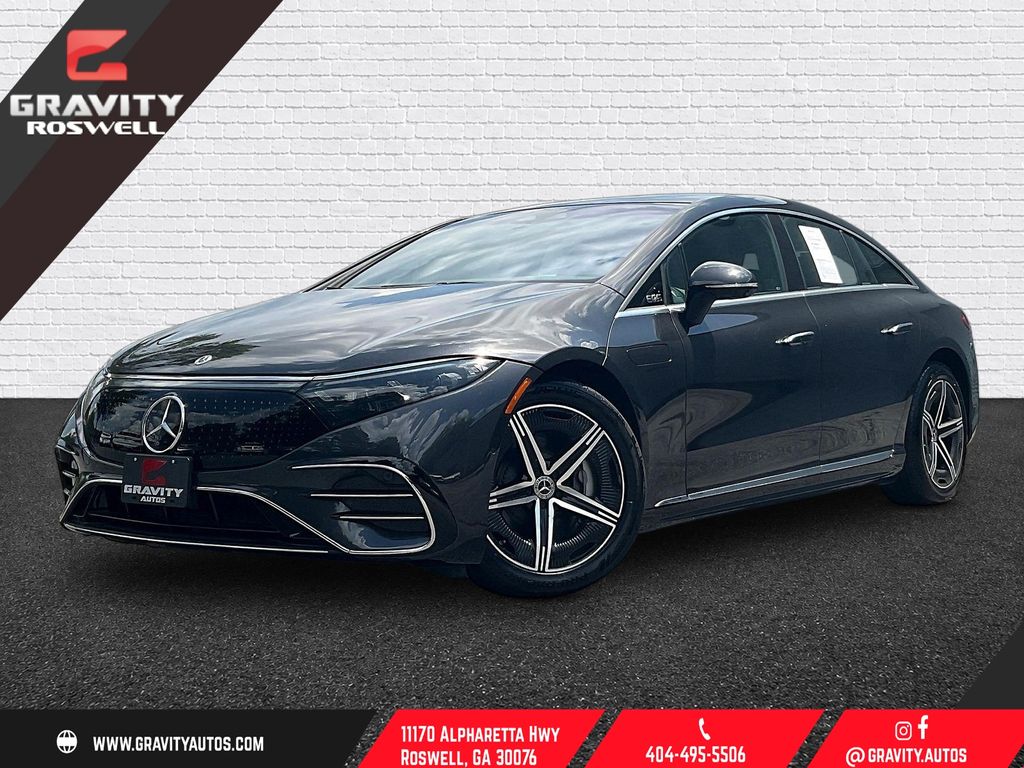 Graphite Gray Metallic 2023 Mercedes-Benz EQS Sedan All-Wheel Drive 1-Speed Automatic