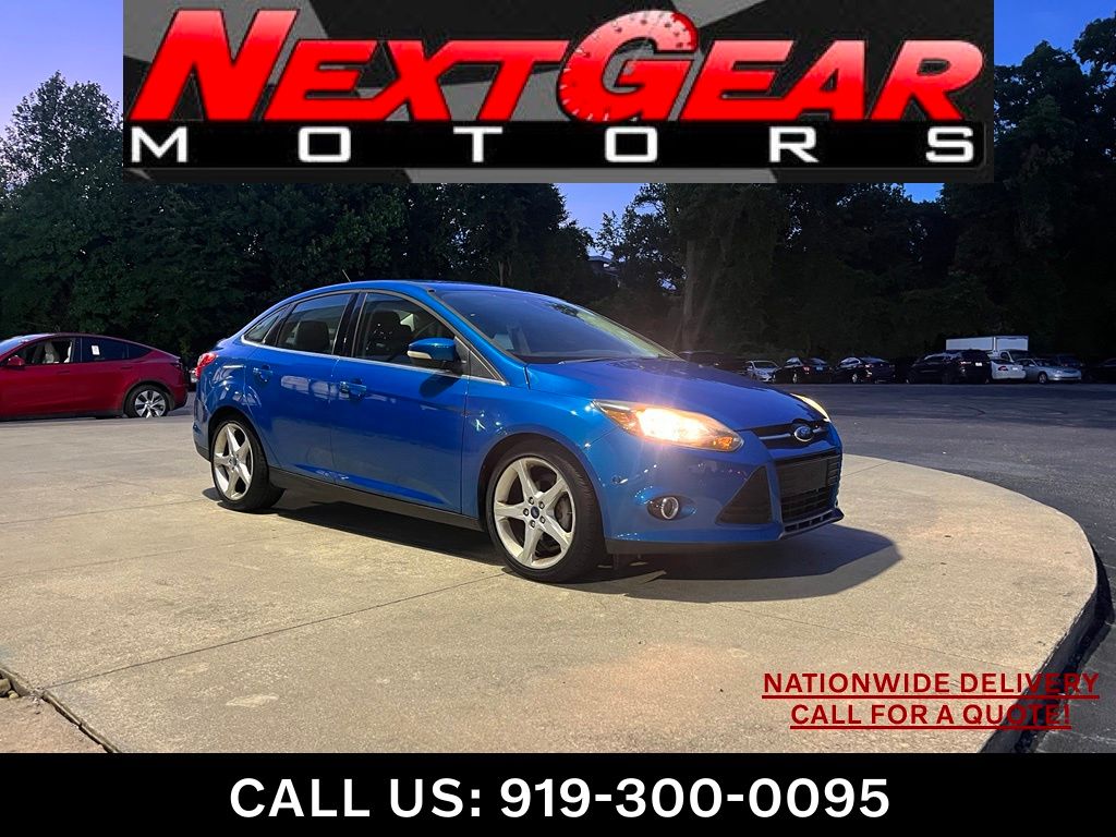 Blue Candy 2012 Ford Focus Sedan Front-Wheel Drive 6-Speed Automatic