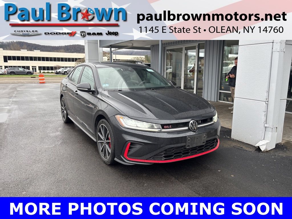 Deep Black Pearl 2025 Volkswagen Jetta GLI Autobahn FWD Sedan Front-Wheel Drive Automatic