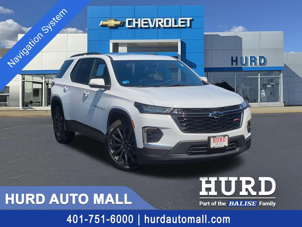 Summit White 2023 Chevrolet Traverse RS AWD SUV / Crossover Four-Wheel Drive 9-Speed Automatic