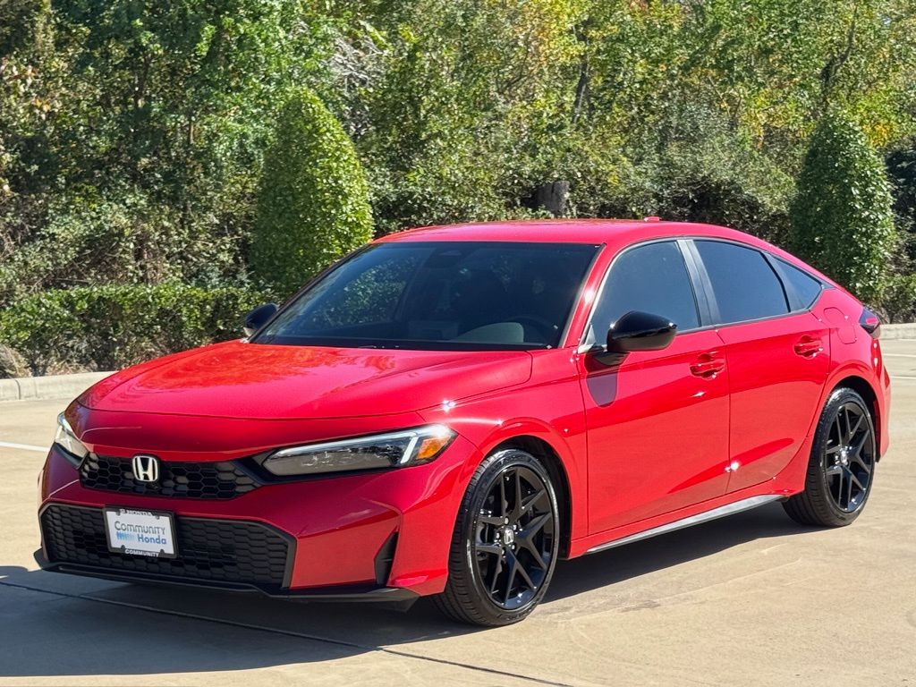2025 Honda Civic Sport Red at Community Honda