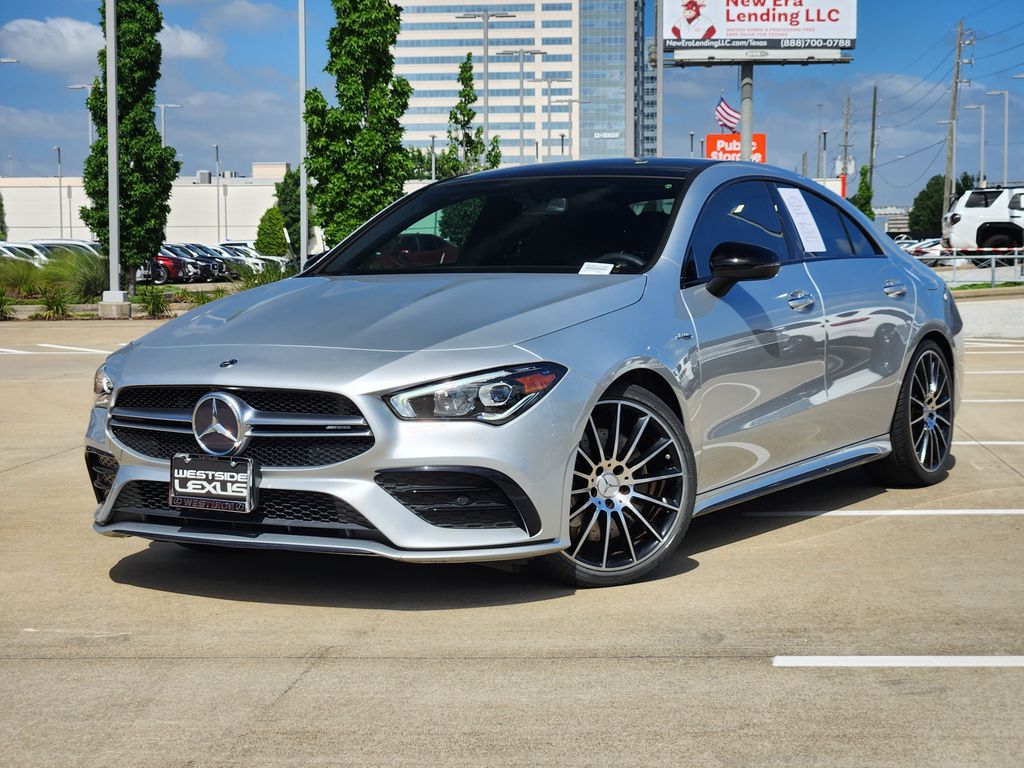 Iridium Silver 2022 Mercedes-Benz CLA AMG CLA 35 4MATIC Coupe All-Wheel Drive 7-Speed Automatic
